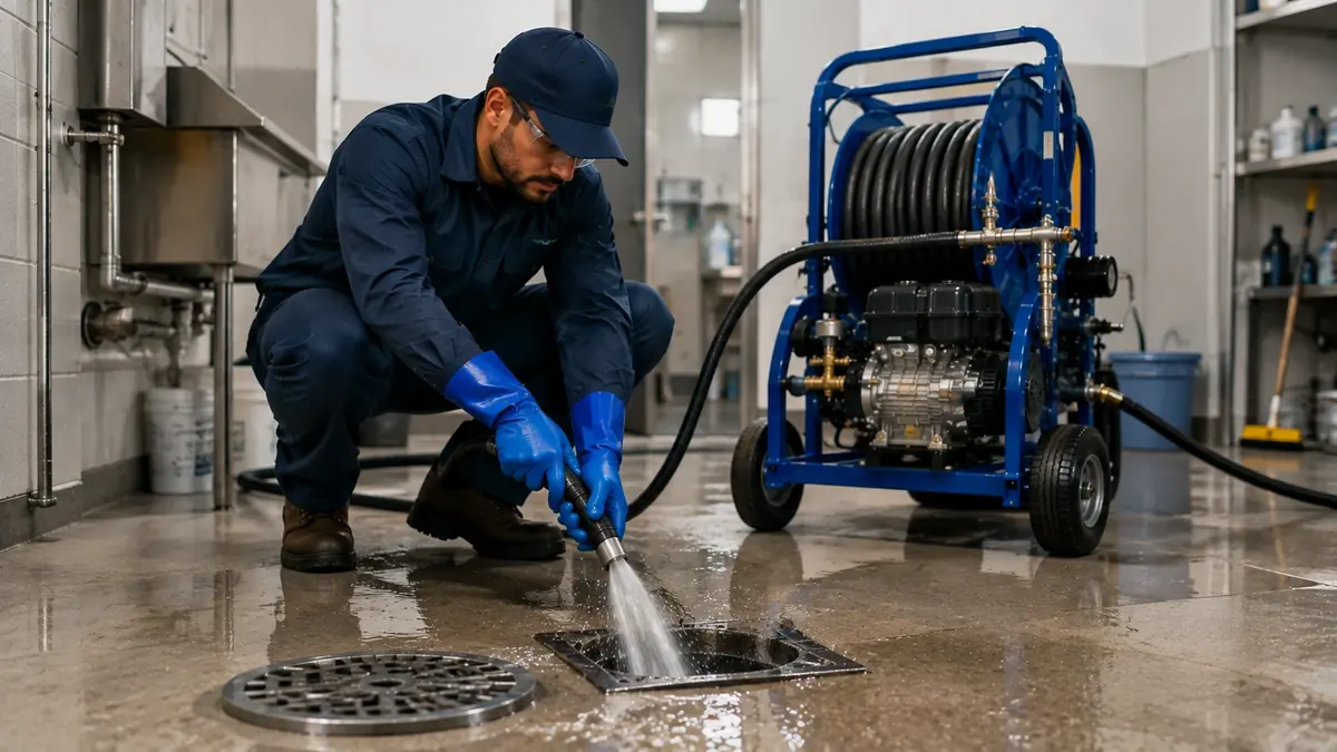Floor Drain Hydro Jet Cleaning in North Hills
