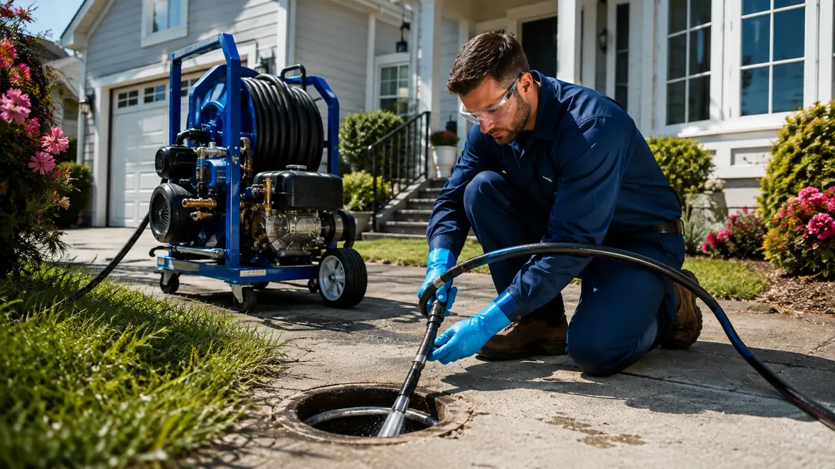Residential Hydro Jet Drain Cleaning in North Hills