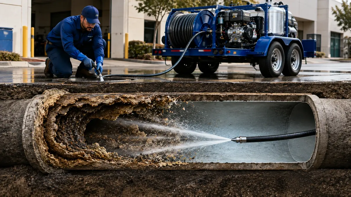 Sewer Pipe Descaling in North Hills